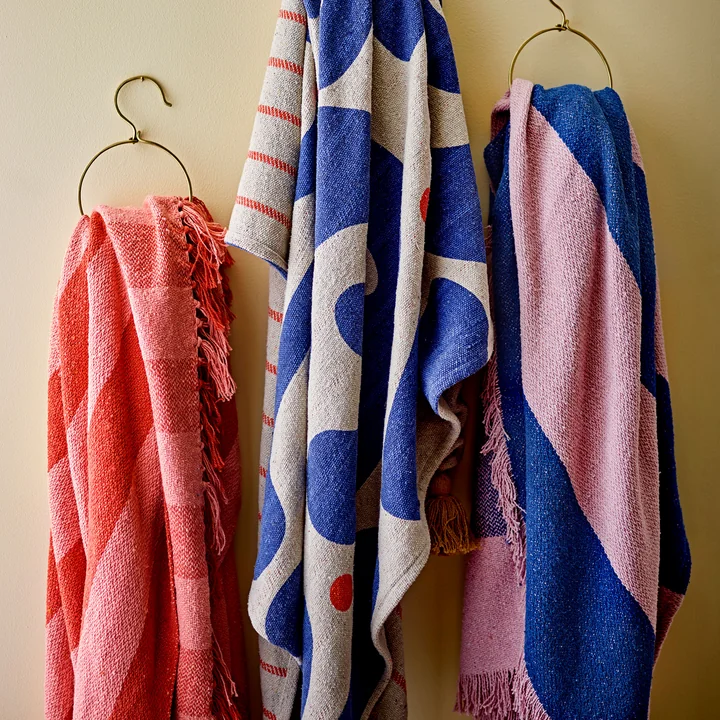 Bloomingville - Frello blanket, 130 x 160 cm, orange