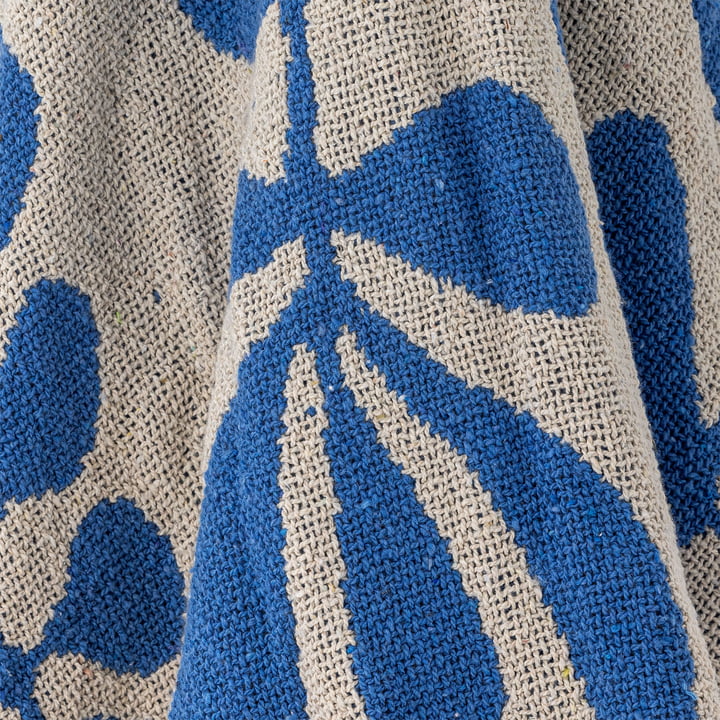 Bloomingville - Nevine blanket, 130 x 160 cm, blue