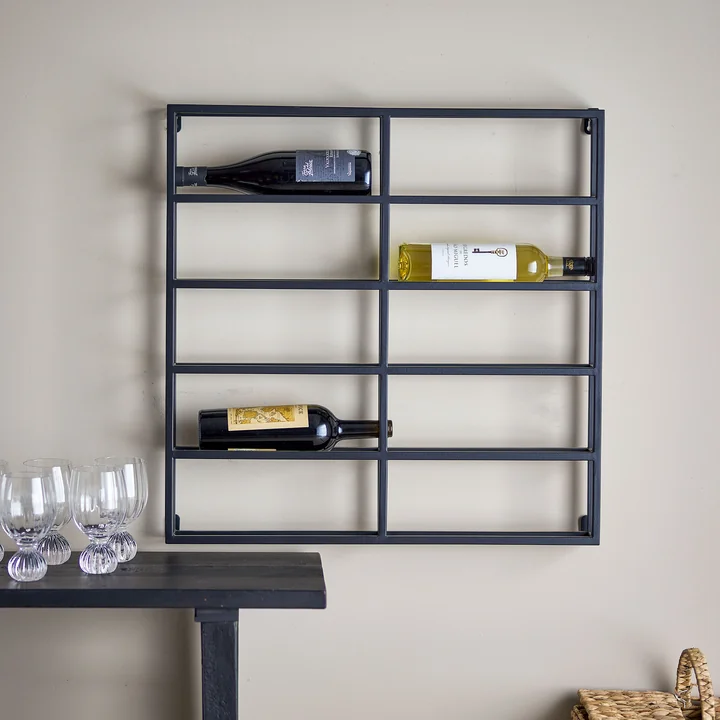 Magne wine rack, black from Bloomingville