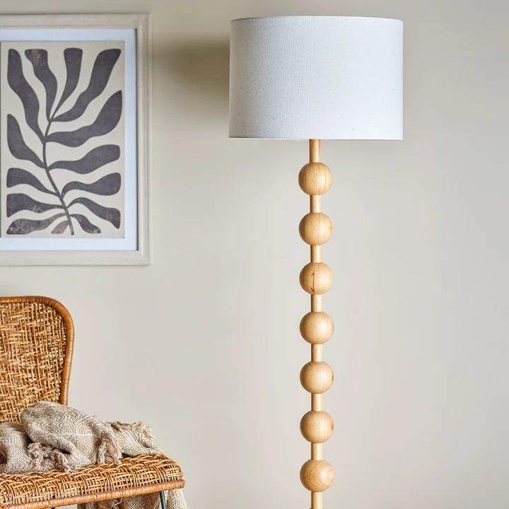 Giacoma floor lamp, natural by Bloomingville