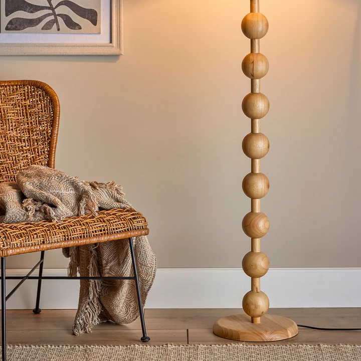 Giacoma floor lamp, natural by Bloomingville