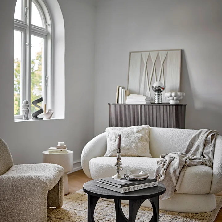 Spike table lamp, silver by Bloomingville