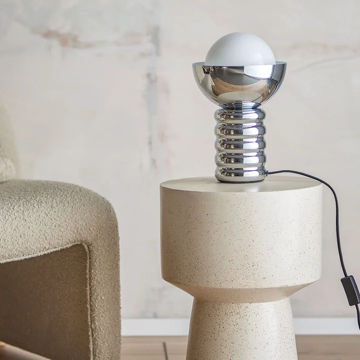 Spike table lamp, silver by Bloomingville