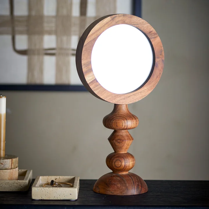 Malukka table mirror, brown from Bloomingville