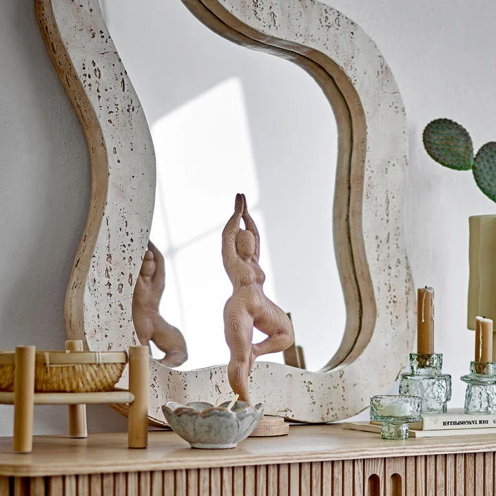 Meg wall mirror, natural from Bloomingville