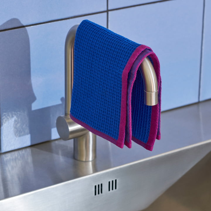 Hay - Canteen Dishcloths, blue / fuchsia