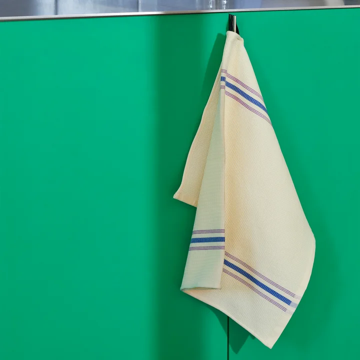 HAY - Canteen Tea towel, cream / blue