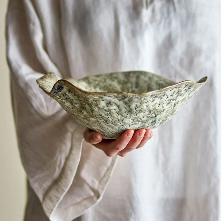 Bloomingville - Lennon bowl, Ø 27 x 9.5 cm, gray