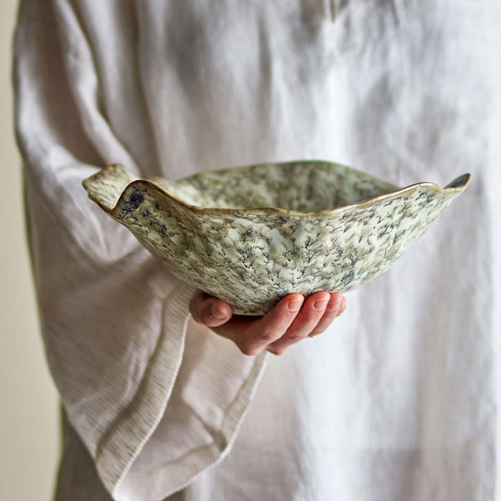 Bloomingville - Lennon bowl, Ø 27 x 9.5 cm, gray