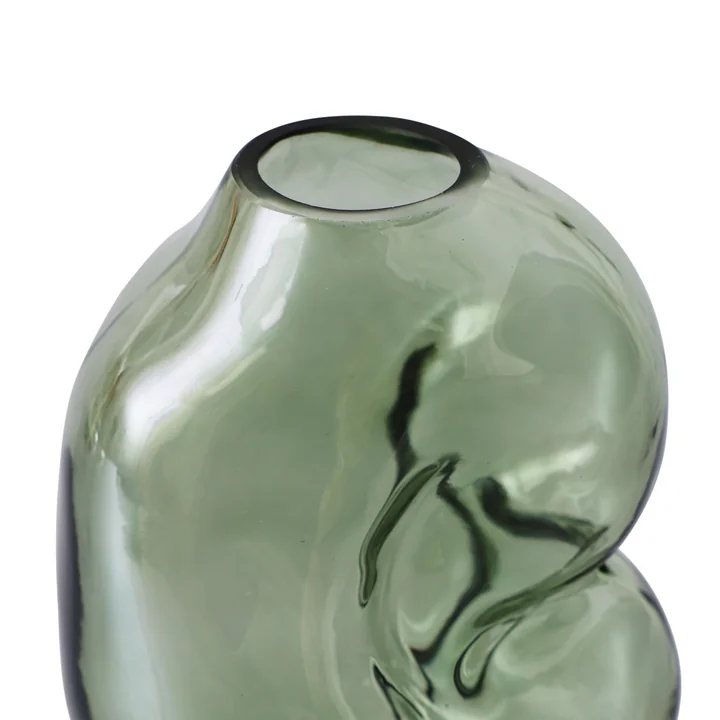 HKliving - Gleam Glass vase small, olive