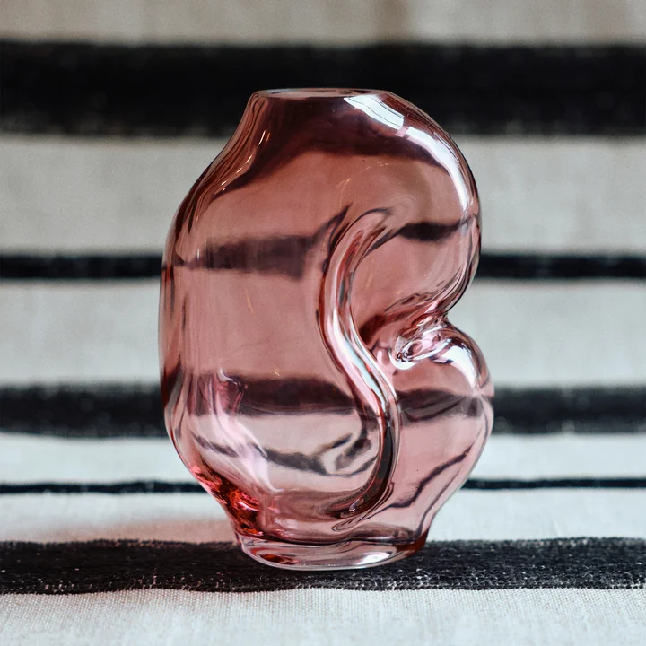 HKliving - Gleam Glass vase small, rose