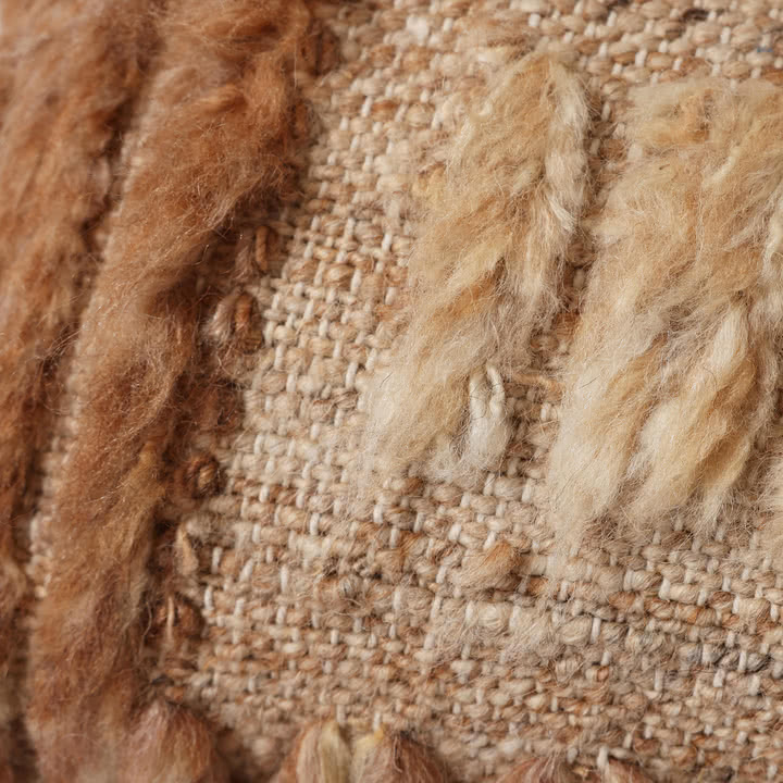 HKliving - Natural Cushion, 40 x 25 cm, furry