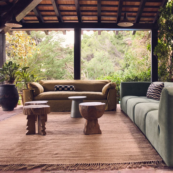 HKliving - Outlander Hemp carpet, 250 x 350 cm natural