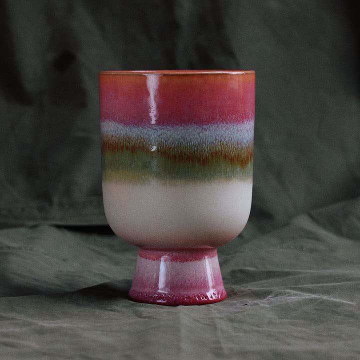 HKliving - Retro Flower pot Ø 13 cm, rosefield