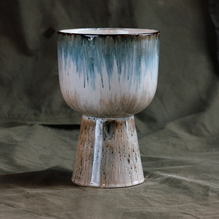 HKliving - Retro Flower pot Ø 16.5 cm, lagoon