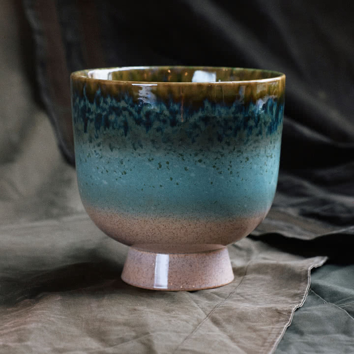 HKliving - Retro Flower pot Ø 20.5 cm, lagoon