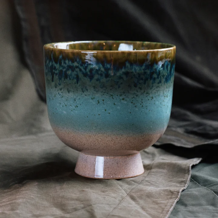 HKliving - Retro Flower pot Ø 20.5 cm, lagoon