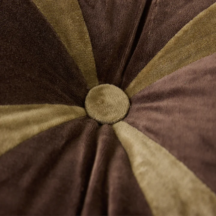 HKliving - Velvet cushion, 50 x 30 cm, brown