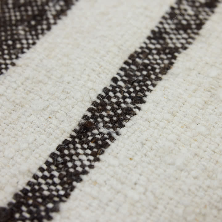 HKliving - Striped Kelim Wool rug, 200 x 300 cm, cream