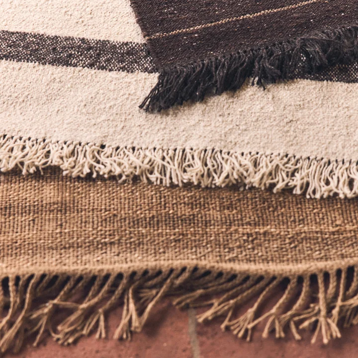 HKliving - Striped Kelim Wool carpets