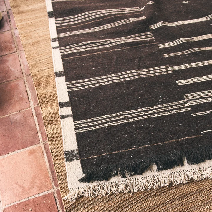 HKliving - Striped Kelim Wool carpets