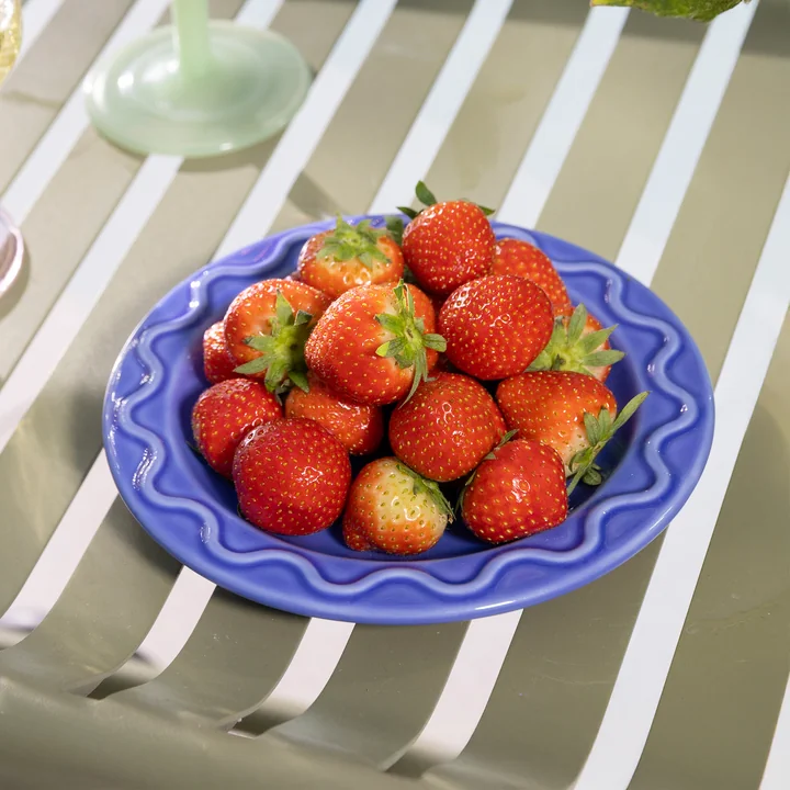 & klevering - Mochi Plate, Ø 17.5 cm, blue