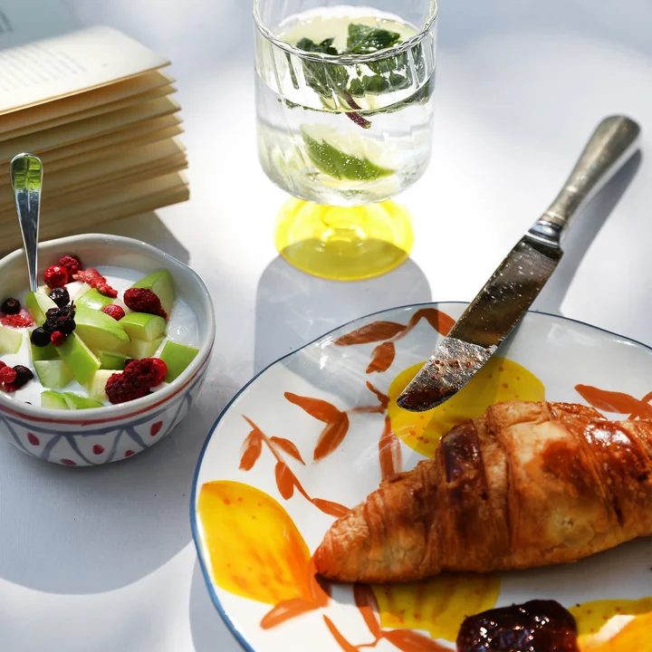 & klevering - Lemon plate twig, Ø 22 cm, multicolored