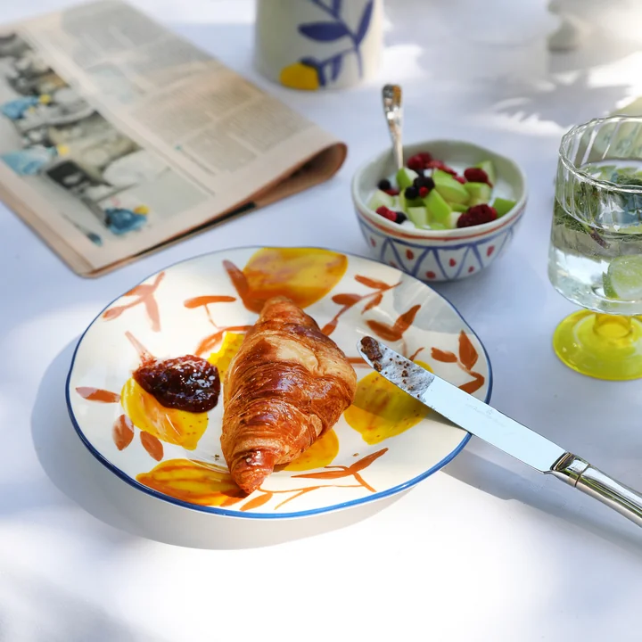 & klevering - Lemon plate twig, Ø 22 cm, multicolored