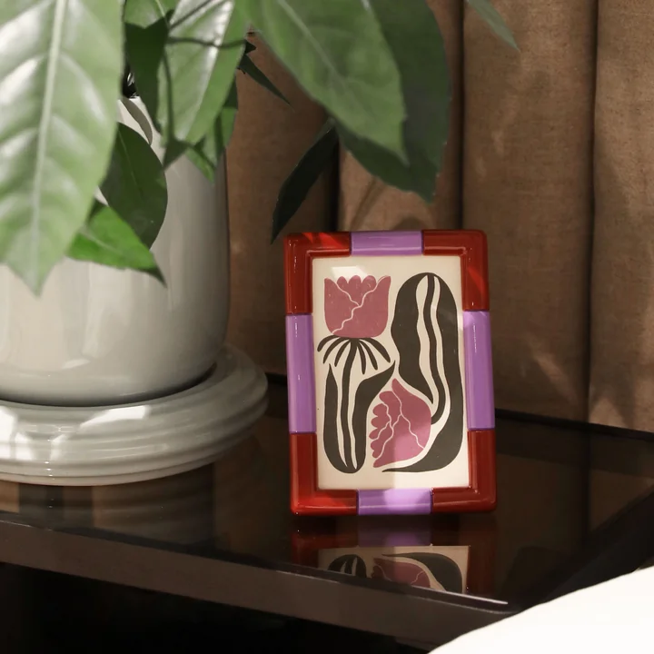 & klevering - Rift Picture frame, 13 x 18 cm, burgundy / purple