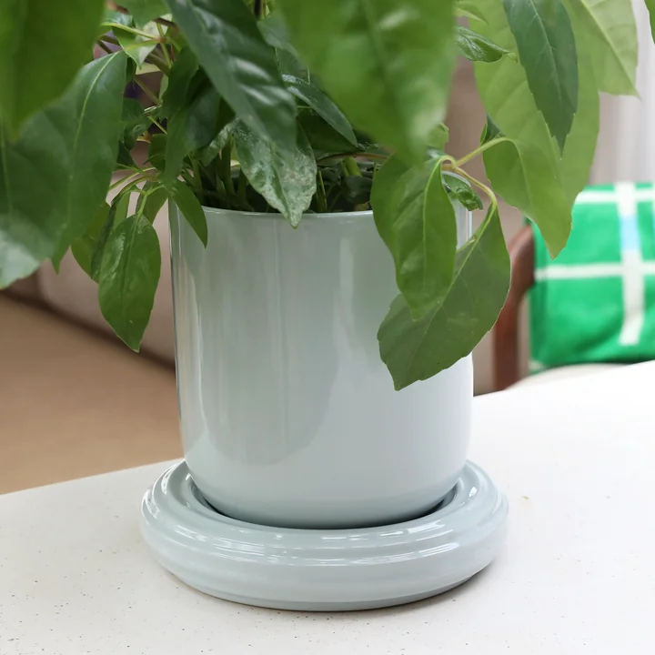 & klevering - Churros Flower pot, Ø 24.5 x 25 cm, mist