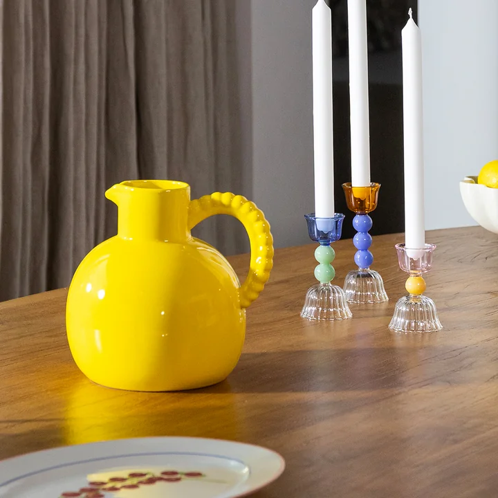 & klevering - Perle carafe, 2.5 l, yellow