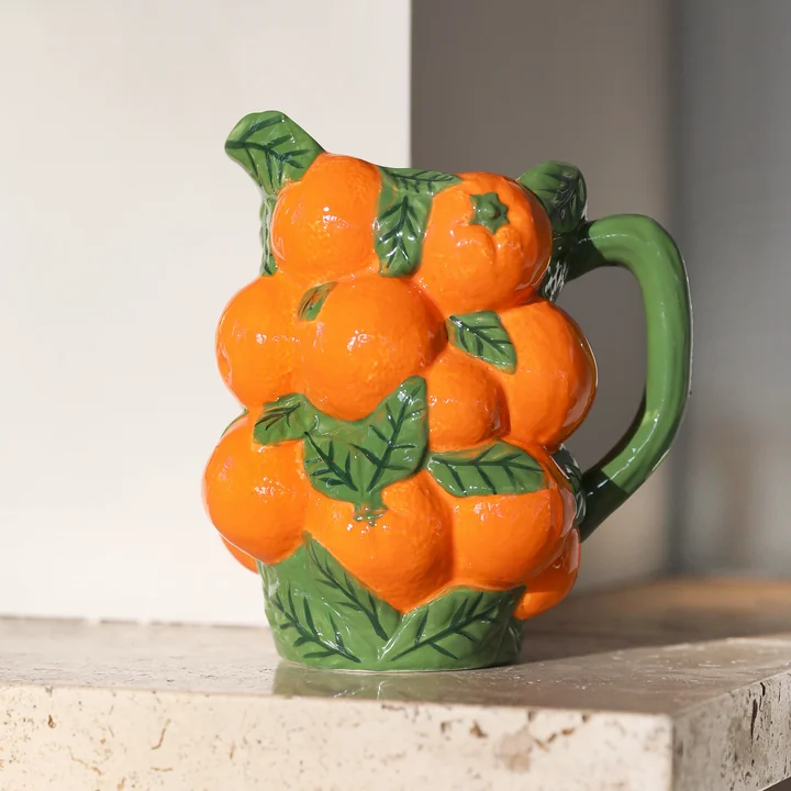 & klevering - Orange jug, 1.5 l, orange / green