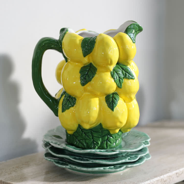 & klevering - Lemon jug, h 20.5 cm, yellow / green