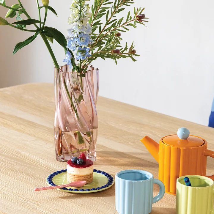 & klevering - Marshmallow Vase 25 x Ø 12 cm, pink