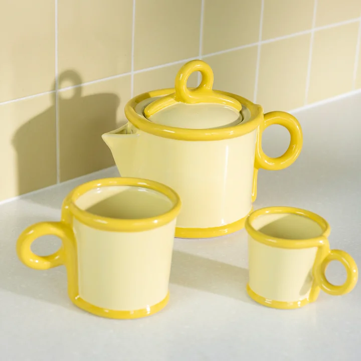 & klevering - Loop teapot, yellow