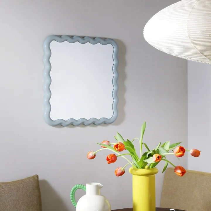 & klevering - Zigzag mirror 60 x 60 cm, mist