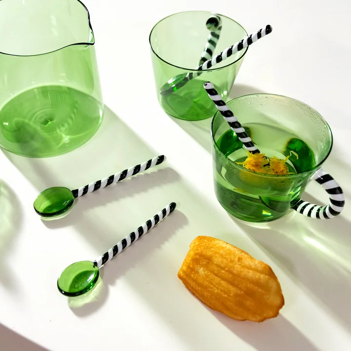 & klevering - Duet spoon, green (set of 4)