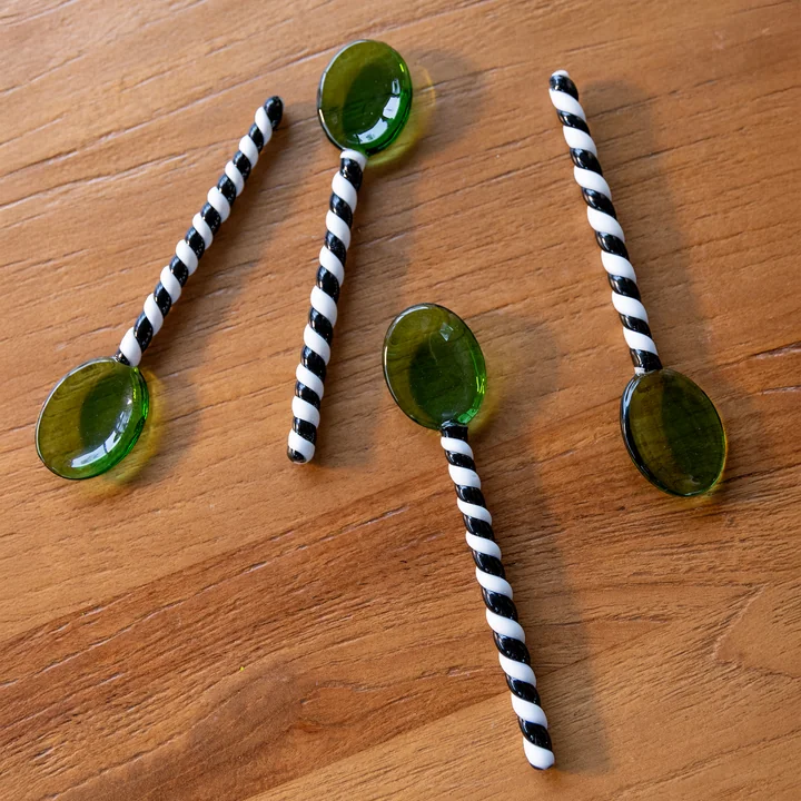 & klevering - Duet spoon, green (set of 4)