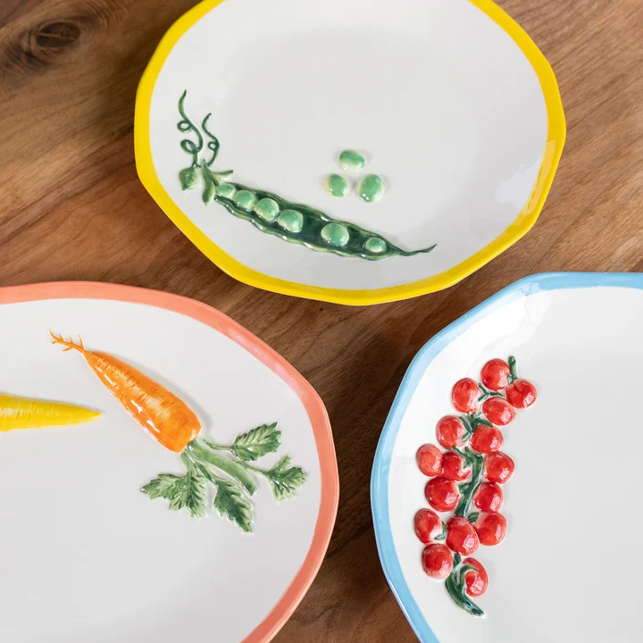 & klevering - Pisello, Pomodoro and Carota plates