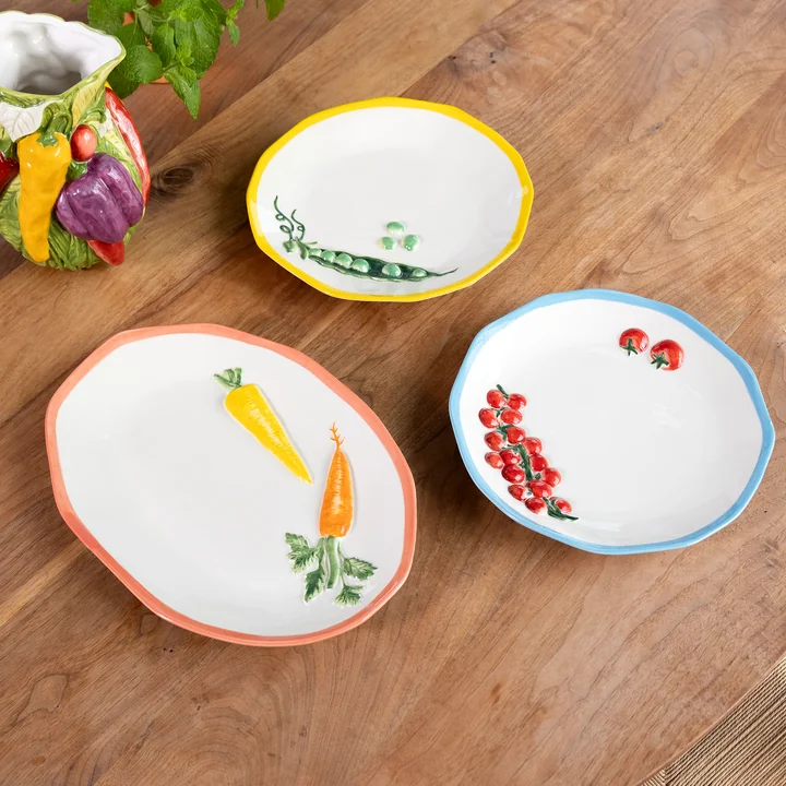 & klevering - Pisello, Pomodoro and Carota plates