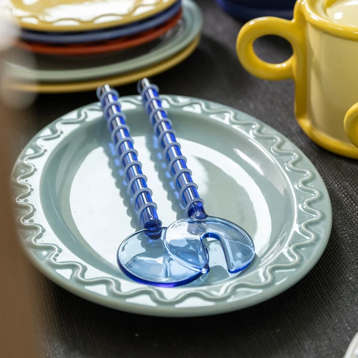 & klevering - Sling salad servers, blue