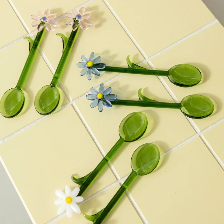 Flora spoon, white (set of 2) from & klevering