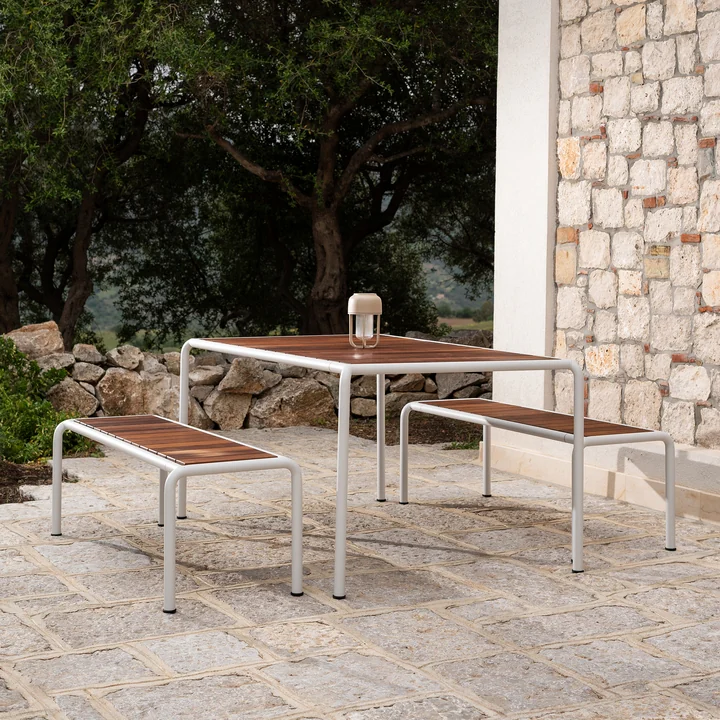 HOUE - Avanti outdoor dining table and garden bench