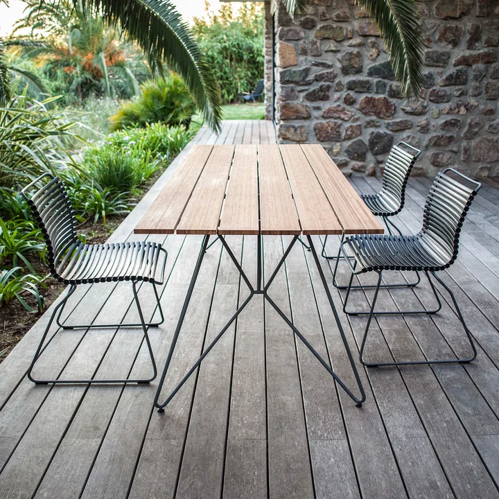 HOUE - CLICK Outdoor dining chair, black