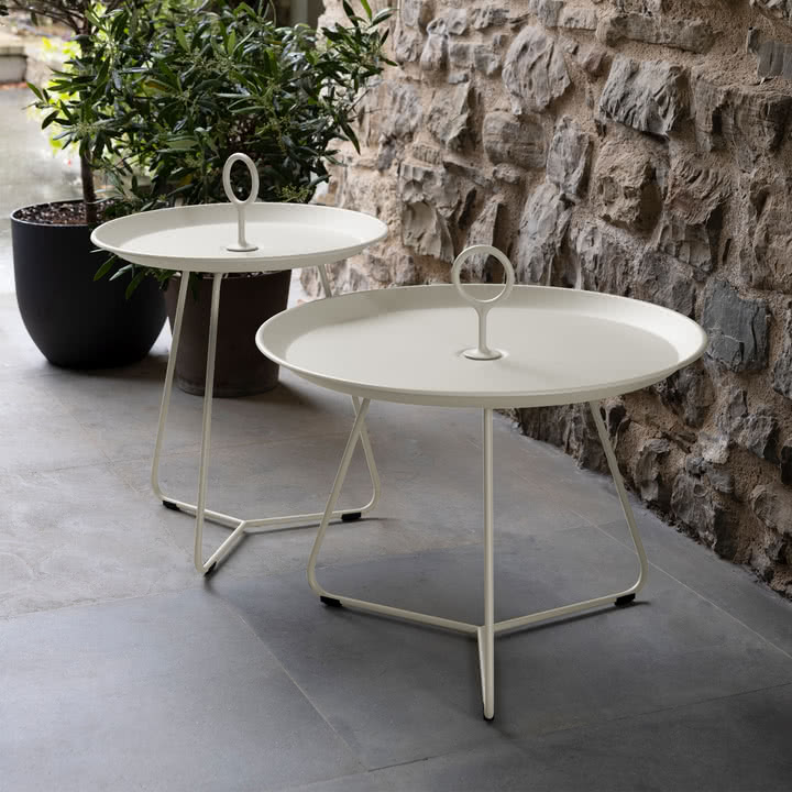 HOUE - Eyelet Side tables, beige