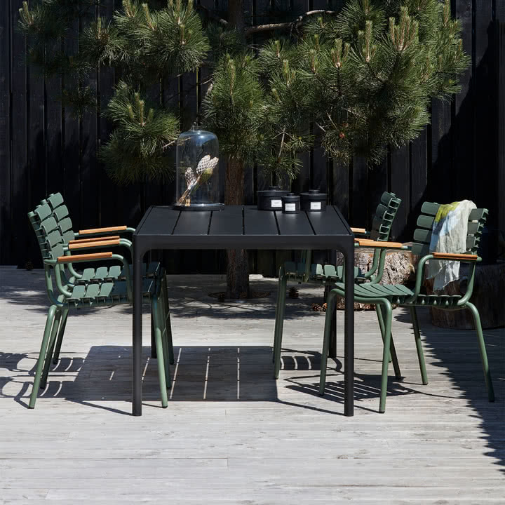 HOUE - Four Outdoor table, 160 x 90 cm, black