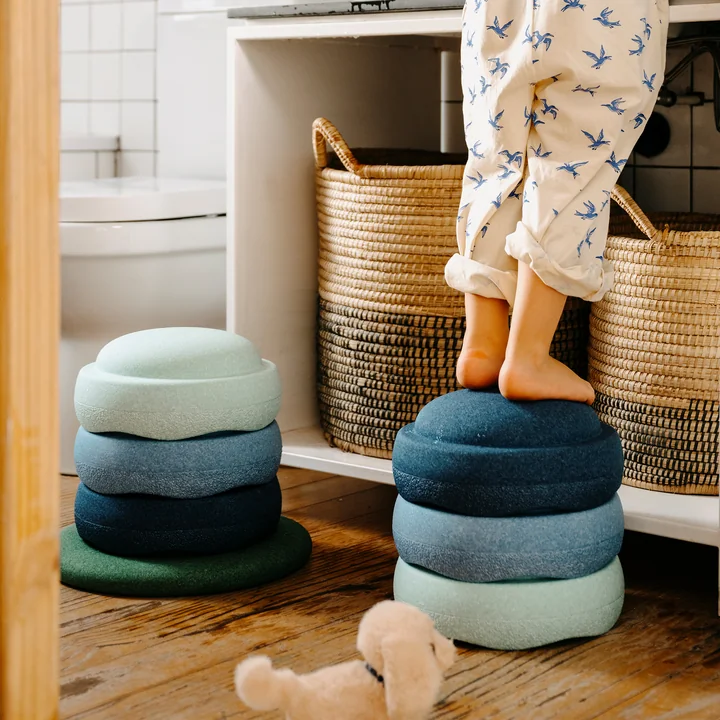 Stapelstein® - Original + Board, Waters & Greens Set (7 pcs.)