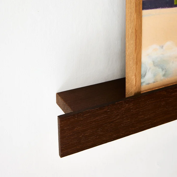 Gallery Shelf, 80 x 10 cm, dark oak from Paper Collective