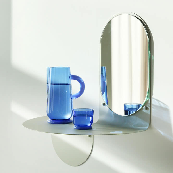 Dew glass, 0.2 l, blue (set of 2) from & klevering