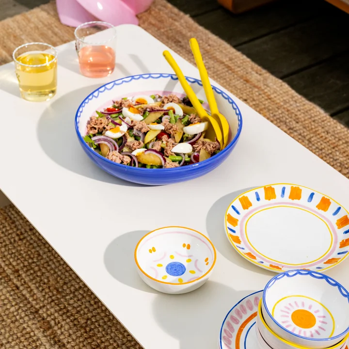Boavista salad bowl Ø 30 cm, blue by & klevering